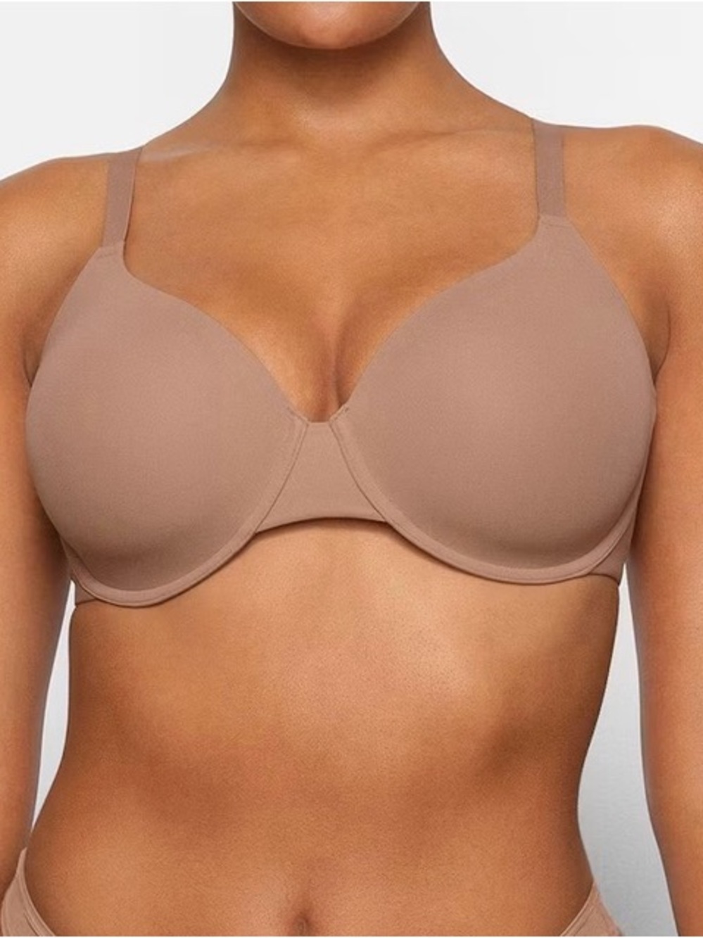 SKIMS Smooth Molded T-Shirt Bra - Chocolate Brown